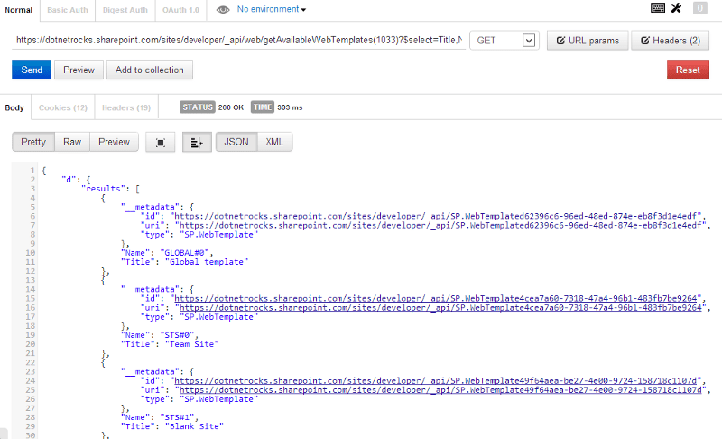 Correct results in Postman